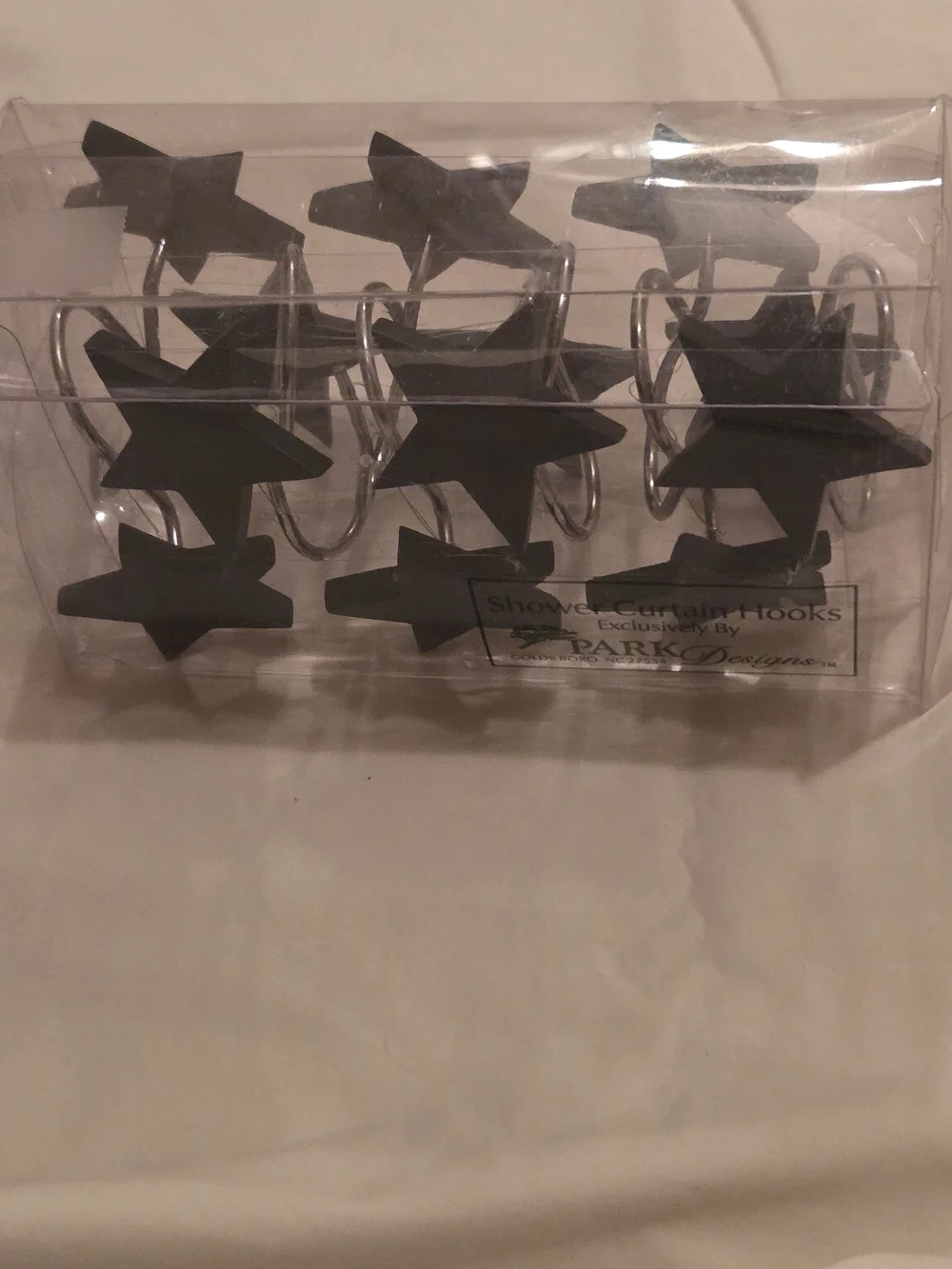 Black Star Shower Curtain Hooks